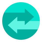 Directional arrow icon to represent spending management